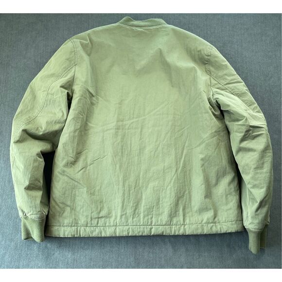 Bleecker and Broad Bomber Jacket Mens L Green Zip Up Lightweight Casual Fall - Picture 8 of 8